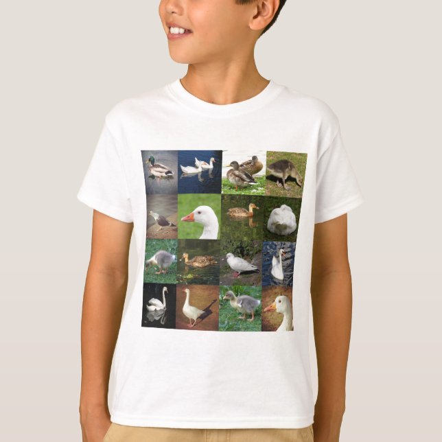 Photo Patchwork Square - Birds T-Shirt (Front)
