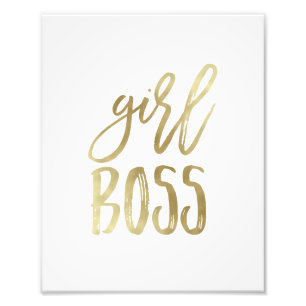 Photo Patron de fille   Impression Gold Art