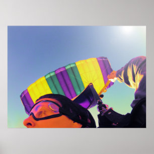 photo perfect skydiver poster