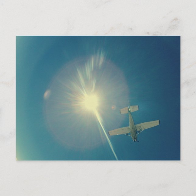 photo perfect small plane pilot postcard (Front)
