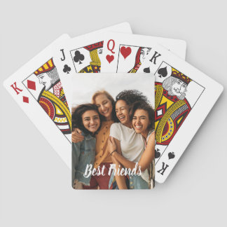 Photo Personalization Best Friends Playing Cards