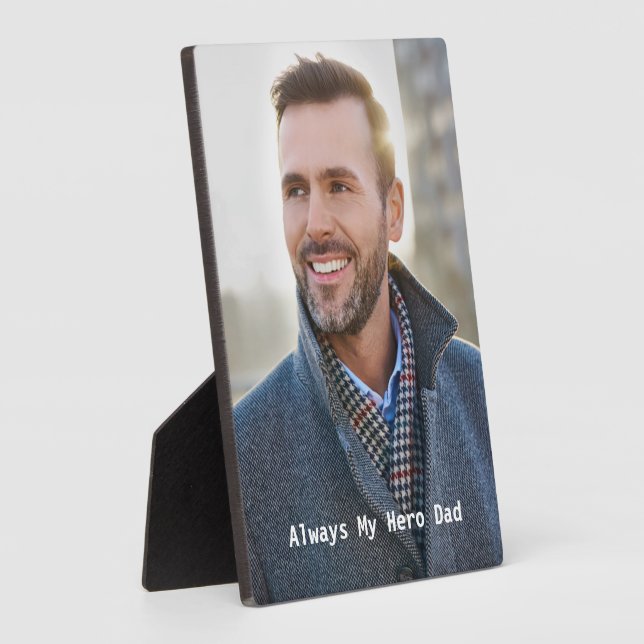 Photo Personalize Easel Custom Plaque (Side)