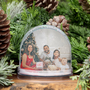 Photo Personalized 2 sided Custom Made  Snowglobe