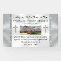 Photo Personalized, Banners for Church Anniversary