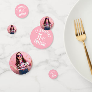 Photo Personalized Birthday  Confetti