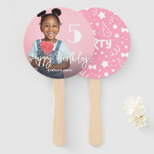 Photo Personalized Birthday Hand Fan