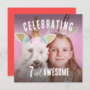 Photo Personalized Birthday Invitation