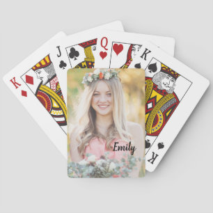 Photo Personalized Bridesmaid's Playing Cards