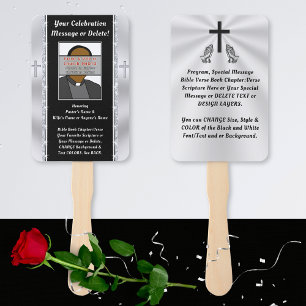 Photo Personalized, Christian Program or Church Hand Fan