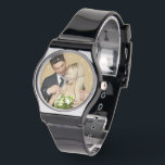 Photo Personalized Custom  Watch<br><div class="desc">Easy upload your own photograph to this great watch.  You can edit further to add text etc - watches from Ricaso make a great keepsake gift for yourself or others.</div>