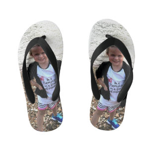 Photo Personalized Cute Kid's Flip Flops
