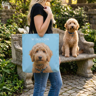 Photo Personalized Dogs Name - READ DESCRIPTION Tote Bag