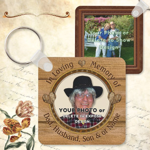 Photo Personalized Funeral Favours. Cheap Memorial Keychain