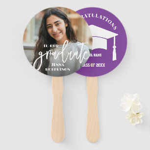 Photo Personalized Graduate Hand Fan