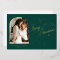 Photo personalized Merry Christmas script gold