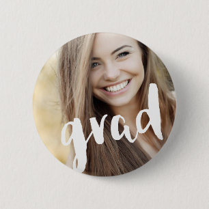 Photo Personalized Modern Grad Celebration 2 Inch Round Button