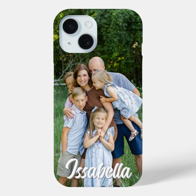 Photo Personalized Name Custom Case-Mate iPhone Ca Case (Back)
