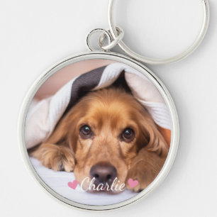 Photo Personalized Name Pet  Keychain