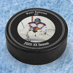 Photo Personalized Player Ice Hockey  Puck
