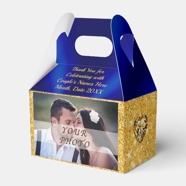 PHOTO, Personalized Wedding Favour Boxes (Front Side)