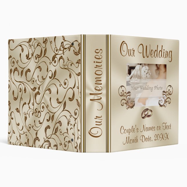 Photo, Personalized Wedding Romantic Photo Album,  Binder (Background)