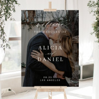 Photo personalized wedding welcome Acrylic Sign