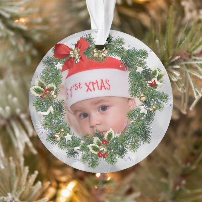 Photo personnalisée 1er Noël (Arbre)