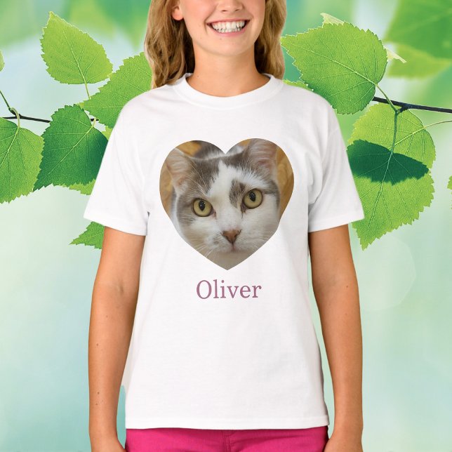 Photo personnalisée Ajouter un nom T-shirt personn (Créateur téléchargé)