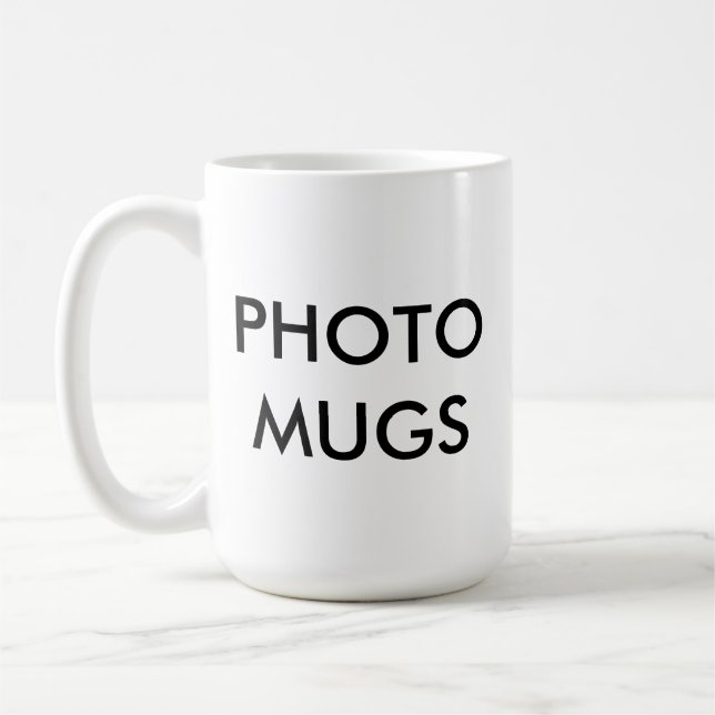 Photo Personnalisée Blanc Mug Blanc Mug Blank (Gauche)