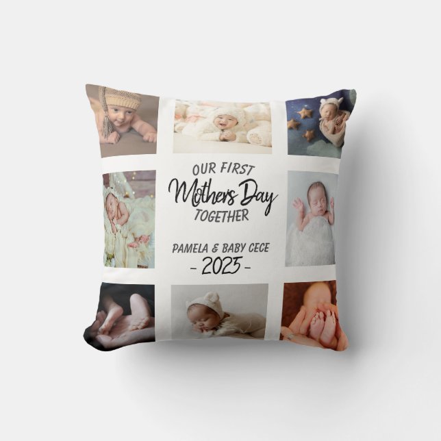 Photo personnalisée Cadeau Coussin de la fête des  (Recto)