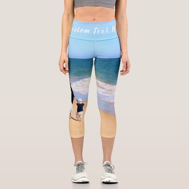 Photo personnalisée Capri Leggings Vos photos et v (Recto)
