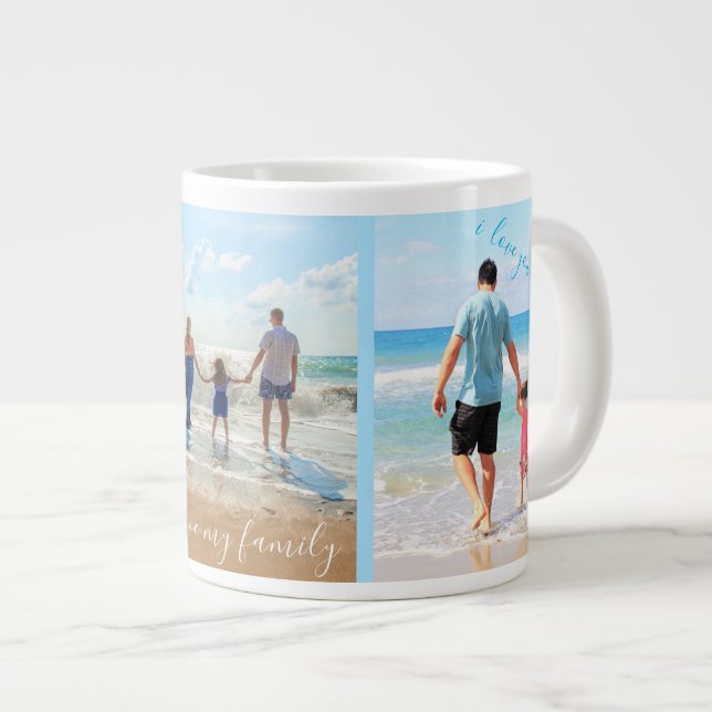Photo personnalisée Collage de texte Mug votre cad (Devant droit)