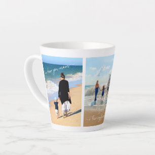 Photo personnalisée Collage Texte Mug - I Love My