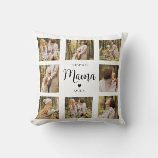 Photo personnalisée Coussin Collage pour maman Per