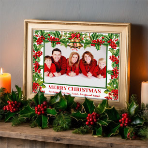 Photo personnalisée de Holly Feuilles et Berries