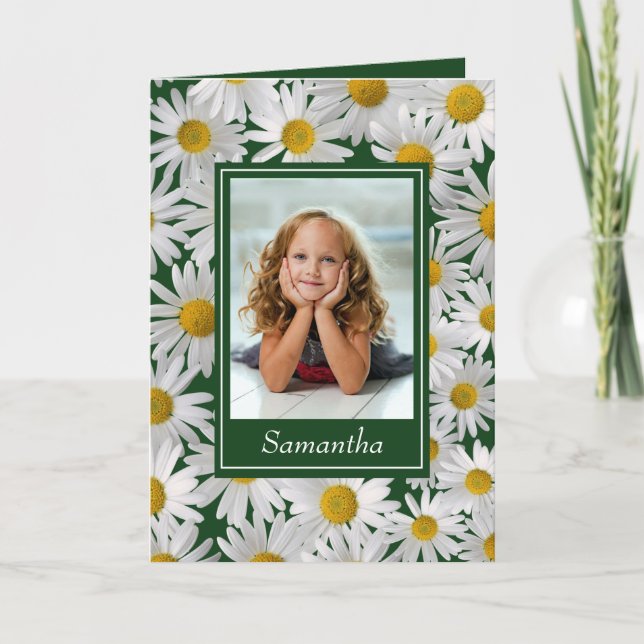 Photo personnalisée de la marguerite lumineuse - (Devant)