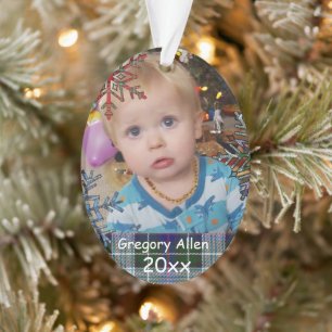 Photo personnalisée de l'enfant garde Noël