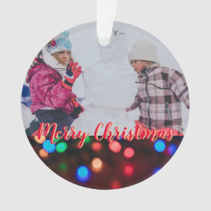 Photo personnalisée de lumières de Noël