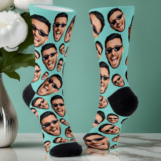 Photo Personnalisée Du Visage Funny Sur Chaussette