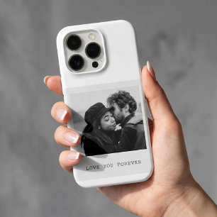 Photo personnalisée en noir et blanc Je t'aime pou