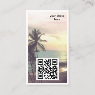 Photo personnalisée et carte de visite QR