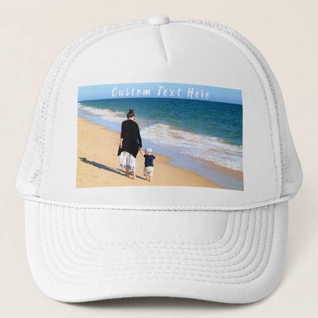 Photo personnalisée et Casquette de texte Votre co (Devant)