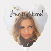 Photo personnalisée et nom Anniversaire Ballons co