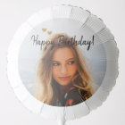 Photo personnalisée et nom Ballons d'anniversaire
