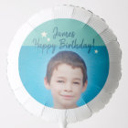 Photo personnalisée et nom Ballons d'anniversaire