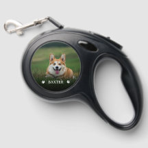 Photo personnalisée et nom chien double face