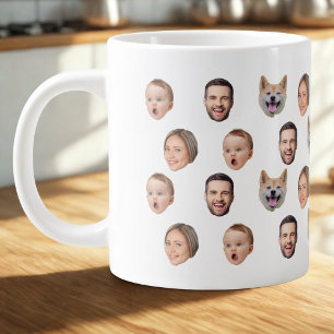 Photo Personnalisée Famille Mug, 4 Photos Mug