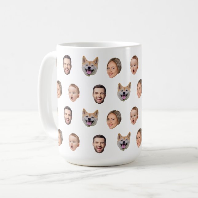 Photo Personnalisée Famille Mug, 4 Photos Mug (Devant gauche)