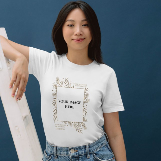 Photo personnalisée Femmes TShirt Modèle (Créateur téléchargé)