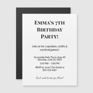 Photo personnalisée Fête d'anniversaire Magnet Rés